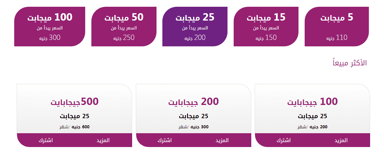 عروض شركة we للنت الارضي , شركة الاتصالات المصرية